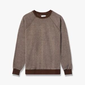 FEAT. unisex blanketblend crewneck in pinecone brown small